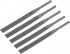 uxcell Pneumatic Air File Set, Coarse Tooth 5mmx125mm Flat File Grinding Tool, 5Pcs