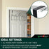 Andalus Heavy-Duty Vinyl-Coated Over The Door Hooks – 7 Hooks for Hanging Towels, Coats, Bags, Clothes (Black)