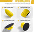 Sanding Block Set, 3 PCS Hook and Loop Sanding Block and 1 PCS Mouse Sander, Round and Mouse for Woodworking