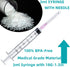 100 Pack 3ml 18Ga Lab Syringe Tools, Individually Packed with Measurement