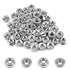 Mriuuod 55 Pack M6 Serrated Flange Hex Nuts, M6-1mm Hexagon Flange Nuts, 304