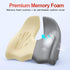 Benazcap X Large Memory Seat Cushion for Office Chair Ergonomic Cushions Pad Pillow for Pressure Relief Sciatica & Pain