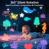 GDSZBYSM 12 Music+23 1800mah 360 Carousel Kids Projector Night Light, Films, Rechargeable Light Projector for Kid Room