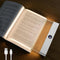Large Smart Flat Book Light, Rechargeable Clear LED Reading Lamp with 3