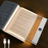 Large Smart Flat Book Light, Rechargeable Clear LED Reading Lamp with 3
