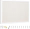 OWLKELA 13.3"x17.7" Bulletin Board with Linen, White Wood Style Frame, 10 Pushpins for School Home Office