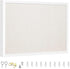OWLKELA 13.3"x17.7" Bulletin Board with Linen, White Wood Style Frame, 10 Pushpins for School Home Office