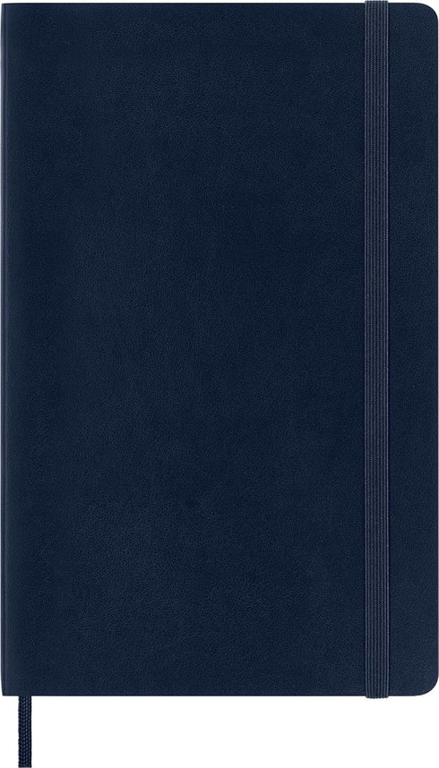 Moleskine Classic Notebook, Soft Cover, Large (5" x 8.25") Dotted, Sapphire Blue, 192 Pages