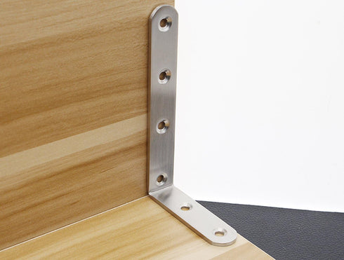 Deezio 90 Pack 4(150x100x4mm) Corner Brace Angle Bracket, Stainless Steel Degree Strong Loading Capacity Shelf Wall
