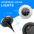 12 Pack SOLPEX Solar Lights Outdoor Waterproof, Solar Ground Lights, Solar Garden Lights Landscape Lighting for Pathway