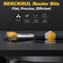 120-Degree 1/4" 1/2" V Groove Router Bit, Shank, Cutting Diameter, Carbide Tip Woodworking CNC Engraving Bit for Sign