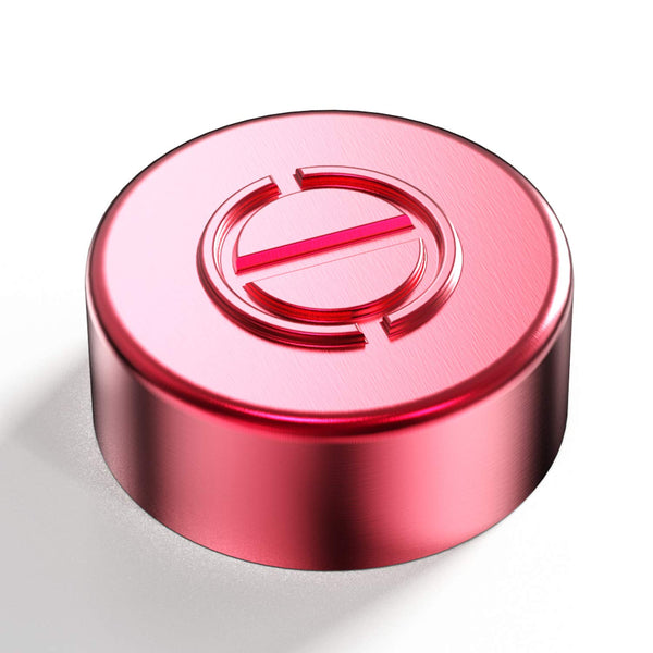 20mm Aluminium Cap for Crimp Glass Vial, Aluminium Sealing Top (Red), Pack of 100