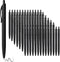 BallPoint Pens, 100 Pack (BLACK Ink), Bulk Pens with Black Barrel, Click Pens for Office Home and School, Retractable