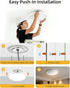 11in 2 Pack 5CCT 3000-6500K, 1100LM Dimmable 0.52in LEDYOND Flush Mount Ceiling Light White, LED Flat Panel Light