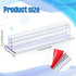 60 Pack 3 1 Inch Thyle x Sneeze Guard Gripper Sign Holder with Adhesive, Name Tag Holders for Desks Retail Wall Display