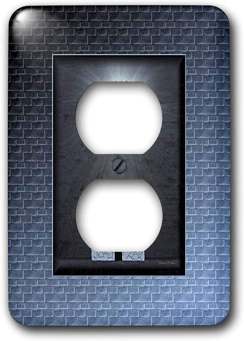 3dRose lsp_7101_6 Stained Glass Outlet Cover, Multicolor, 2 Plug
