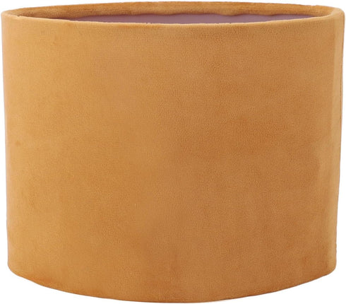 E27 E14 FTVOGUE Floor Lamp Shade, Lint Material Oval Design, Soft Light for Eye Care, Fits Lamps for Home Decor (Gold)