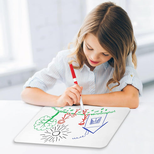 Small White Board, 9 x 12 Dry Erase Board, 2 White Boards, Double Sided Lapboard for Kids, Office, Classroom