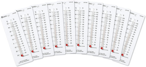 Learning Resources Student Thermometers, Classroom Supplies, Homeschool, Set of 10, Ages 8+