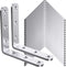 WENQUIT 25Pcs Stainless Steel Angle Brackets, 3x 3 Heavy Duty Corner Brackets,Metal Corner