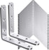 WENQUIT 25Pcs Stainless Steel Angle Brackets, 3x 3 Heavy Duty Corner Brackets,Metal Corner