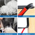 U-Shape Edge Banding, 16.4ft Self Adhesive Black Veneer Edging Trim for Countertop, Table, Cabinet Repair Furniture