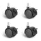 Dalyndar 4 Pack 1.5 Inch Swivel Stem Caster Wheels Replacement Casters 1.5'' Furniture