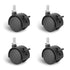 Dalyndar 4 Pack 1.5 Inch Swivel Stem Caster Wheels Replacement Casters 1.5'' Furniture