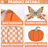 Groovy Fall Pumpkin Bulletin Board Set, Autumn Thanksgiving Decorations, Peace Love Paper Cutouts for Classroom Decor