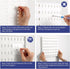 Nafenai 4 Pieces Pegboard Combination Wall Organizer Kit with 11 Accessories, White Modular Hanging Display Pegboard