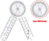6" Goniometer, 360 Degrees Protractor Medical Ruler for Assessing Patient's Range of Motion