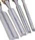 Semicircle Chisel Inner Edge Woodworking Gouge, Carpenter Wood Hand Chisel Tool, Pack of 4