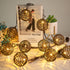 10 Bulbs Decor(9.84FT) Vigdur Patio String Lights Outdoor, Brown Globe Lantern String Lights with Plug in, Connectable
