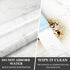 practicalWs Marble Contact Paper, 15.7inch 118.1inch White Marble Wallpaper, Waterproof Self Adhesive Removable for
