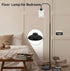 lumsic Bulb, Floor Lamps for Living Room, Industrial Floor Lamp for Bedroom, Modern Standing Lamp with Foot Pedal