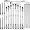 22 Pieces Stainless Steel Lab Spatula Micro Scoop Set, Mixing Spatula for Powders Gel Cap Filler