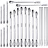 22 Pieces Stainless Steel Lab Spatula Micro Scoop Set, Mixing Spatula for Powders Gel Cap Filler