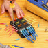 haisstronica 200PCS Heat Shrink Ring Terminals - 1/4" Marine Grade Wire Connectors, Red AWG 22-16
