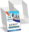 HRSDEIE 14 Pack Acrylic Sign Holder 8.5x11 Inches, Clear Tabletop Plastic Paper Display