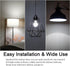 E26 LED Bulb, 6W Medium Screw Base, 40W Equivalent, Non-Dimmable, Daylight White 5000K, 4 Packs
