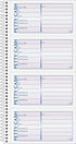 Adams 2-Part, 4 200 Sets (SC1156) Spiral Petty Cash Book, Carbonless, Messages per Page, per Book