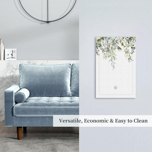 Light Switch Covers 1 Gang Eucalyptus Sage Green Watercolor Plant Leaves Decorative Wall Plate Blank Switchplate