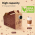 INPARALLUV 10 Pack (96 oz) Disposable Coffee Box Dispensers Coffee to Go Drink Containers Insulated Hot Beverage