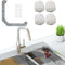 HARSKIYER Triangular Kitchen Sink Rack with 100 Disposable Mesh Bags, Triangle Sink Food