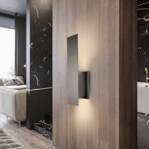 Edwarmlux Dimmable GU10 Bulbs Indoor Wall Sconces, Modern Wall Lights, Up and Down Wall Mount Light, Hardwired Wall