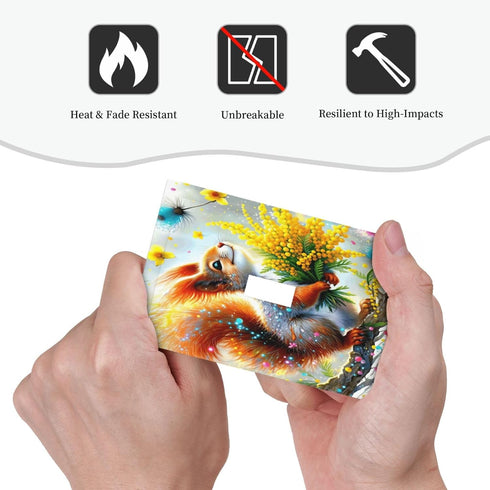 Sturin 1 3X5 Colorful Squirrel Wall Plate Light Switch Cover Gang Single Toggle Toggle Switch Art Plates