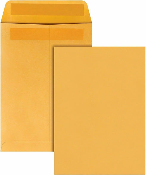 Quality Park Catalog Envelopes, Redi-Seal, Brown Kraft, 7.5 x 10.5, 250 Count (43462)