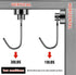 FINDMAG 30 LBS Heavy Duty Magnetic Hooks, Black Neodymium Magnet Swivel Hooks for Hanging, 20 Pack for Refrigerator,