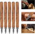 DOITOOL 5pcs Marking Knife Woodworking - Thin Blade Dual Bevel Scribe Tool for Wood Marking and Carving