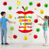 TaoBary 84 Pcs Jesus Is The Core Bulletin Board Set, 3D Apples Cutouts for Back to School Decor